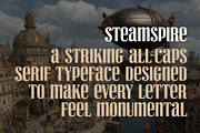 Steamspire - Steampunk Font, a Serif Font by HipFonts (Thumbnail 2 of 9)