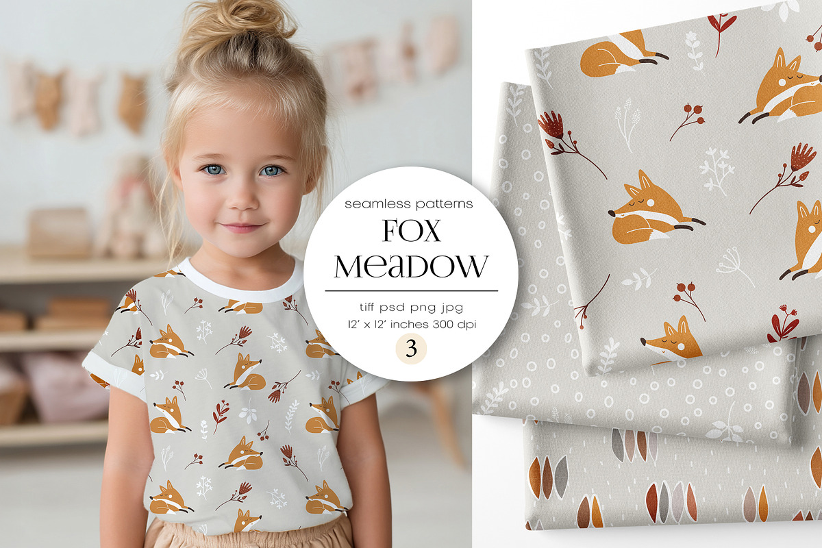 Seamless Pattern Collection, a Pattern Graphic by PROTEA Watercolor Studio (Photo 1 of 7)