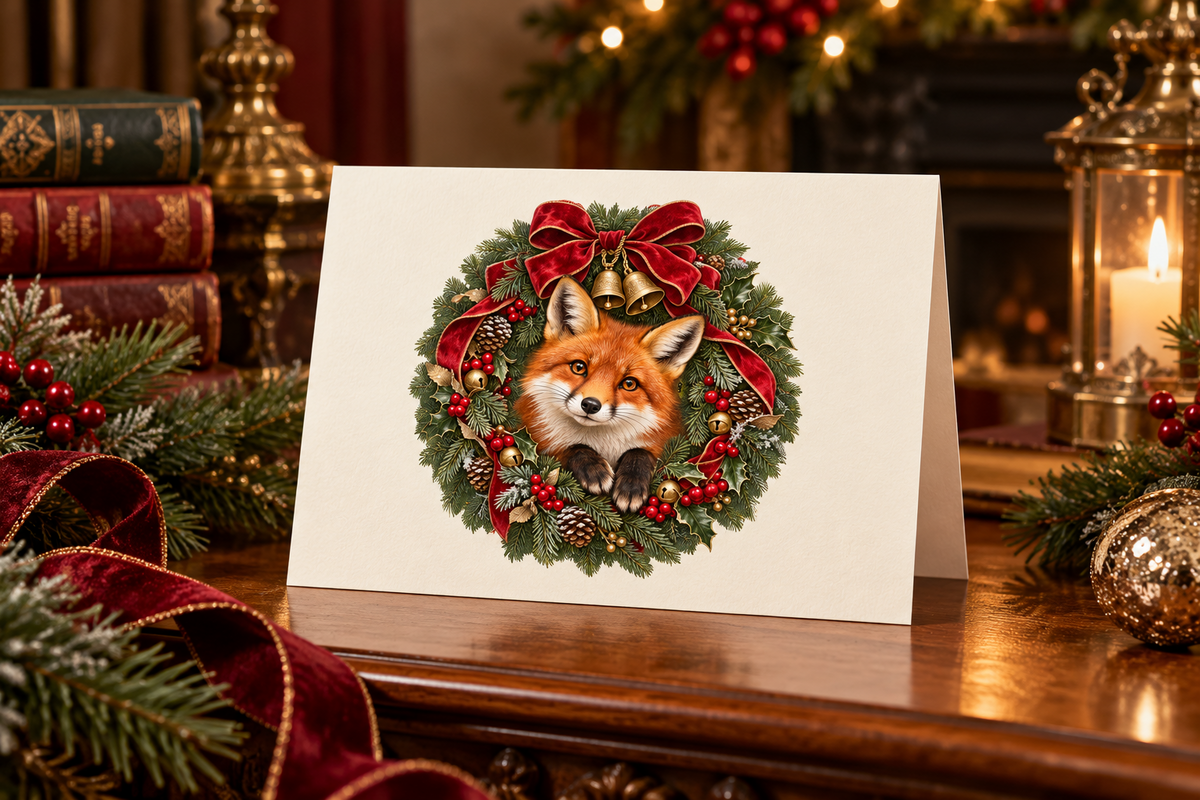 Christmas Woodland Fox Clipart, a Seasonal Illustration by Colorsfav (Photo 4 of 7)