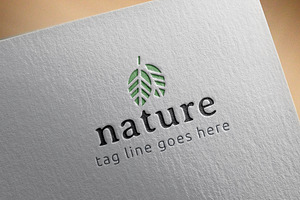 Nature Leaf Vector Logo Template, a Branding & Logo Template by GladicMonster