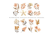 watercolor vintage botanical flowers, an Illustration by beatriceviyiwi (Thumbnail 4 of 10)