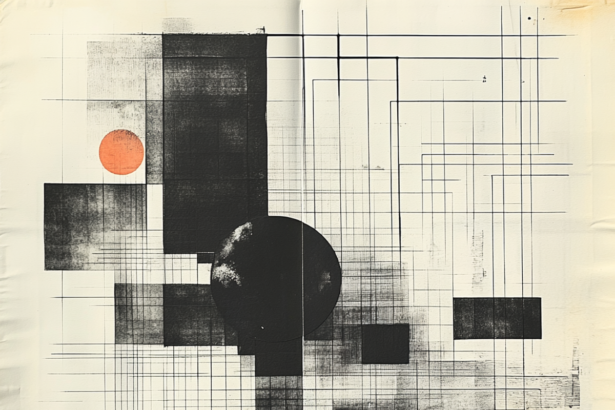 Abstract Minimalist Grid Collage, a Pattern Graphic by Printable Treasure (Photo 3 of 7)