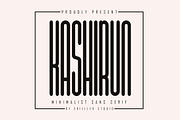 Kashirun - Minimalist Sans Serif, a Sans Serif Font by skiiller studio (Thumbnail 1 of 9)