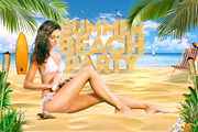 Summer Beach Party Mockup creator, a Product Mockup by PSD Market (Thumbnail 1 of 10)