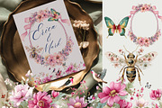 Vintage Garden Borders Frame Bow PNG, an Object Graphic by artinspirestudio (Thumbnail 4 of 6)