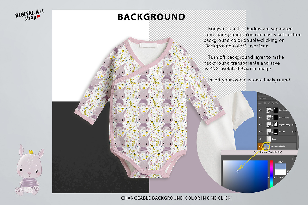 Baby Bodysuit Mock Up, a Bottom Mockup by Mockup Up! (Photo 3 of 5)