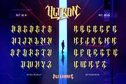 Ultron, a Sans Serif Font by Burntilldead (Thumbnail 5 of 13)