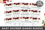 Printable Baby Shower Games, a Graphic by Wow Designs (Thumbnail 1 of 5)