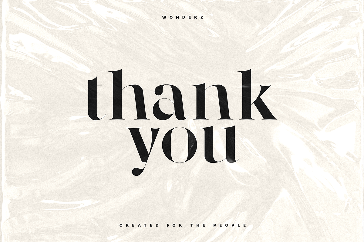 Wonderz Typeface — A Modern Serif, a Serif Font by VP Fonts (Photo 16 of 16)