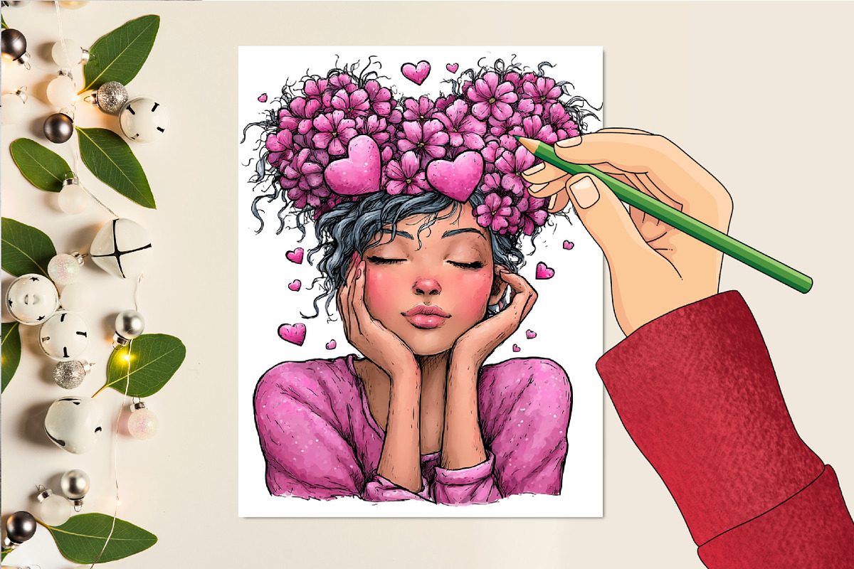 Whimsical Valentine’s Day Clipart, an Illustration by DreamCafeArt (Photo 6 of 6)