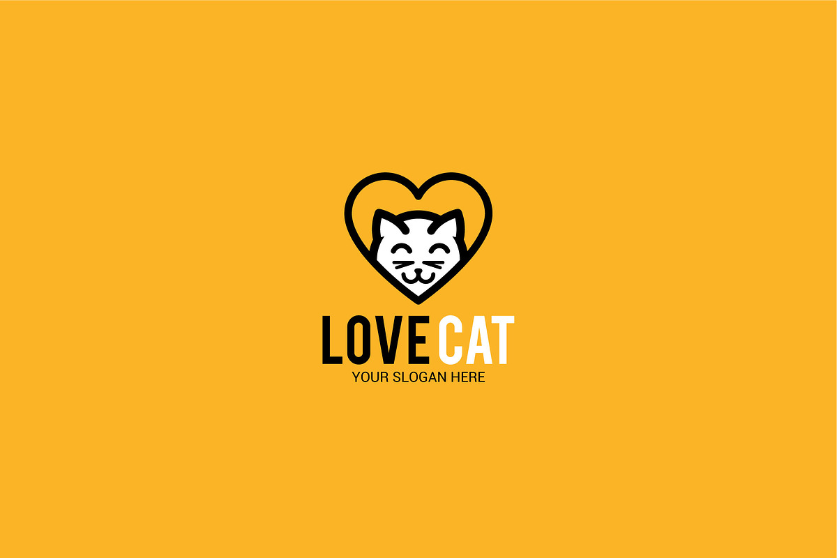 LOVE CAT, a Branding & Logo Template by shazi (Photo 2 of 3)