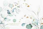 Watercolor Eucalyptus Green Floral, a Decorative Illustration by Veris Studio (Thumbnail 22 of 25)