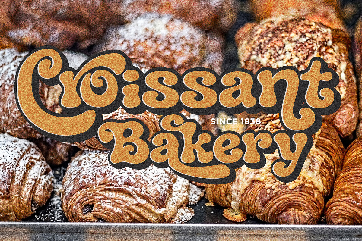 Pluffy Oracled – Groovy Retro Vibes, a Handwritten Font by Black Junst (Photo 13 of 13)