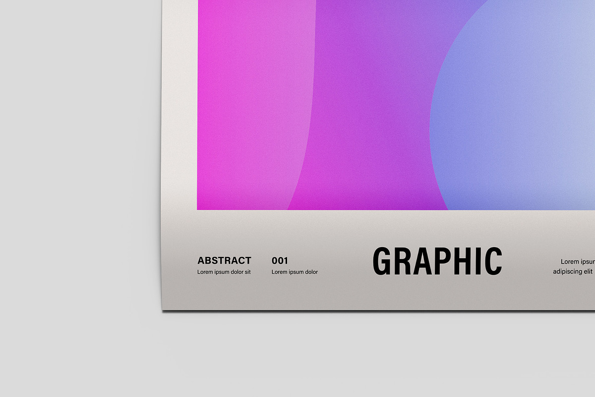 Paper Poster Mockups - 12 views, an Advertising Mockup by Illusiongraphic (Photo 23 of 28)
