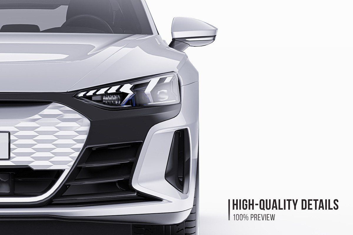 Electric Performance Coupe Mockup, an Advertising Mockup by Halal Graphic Studio (Photo 3 of 12)
