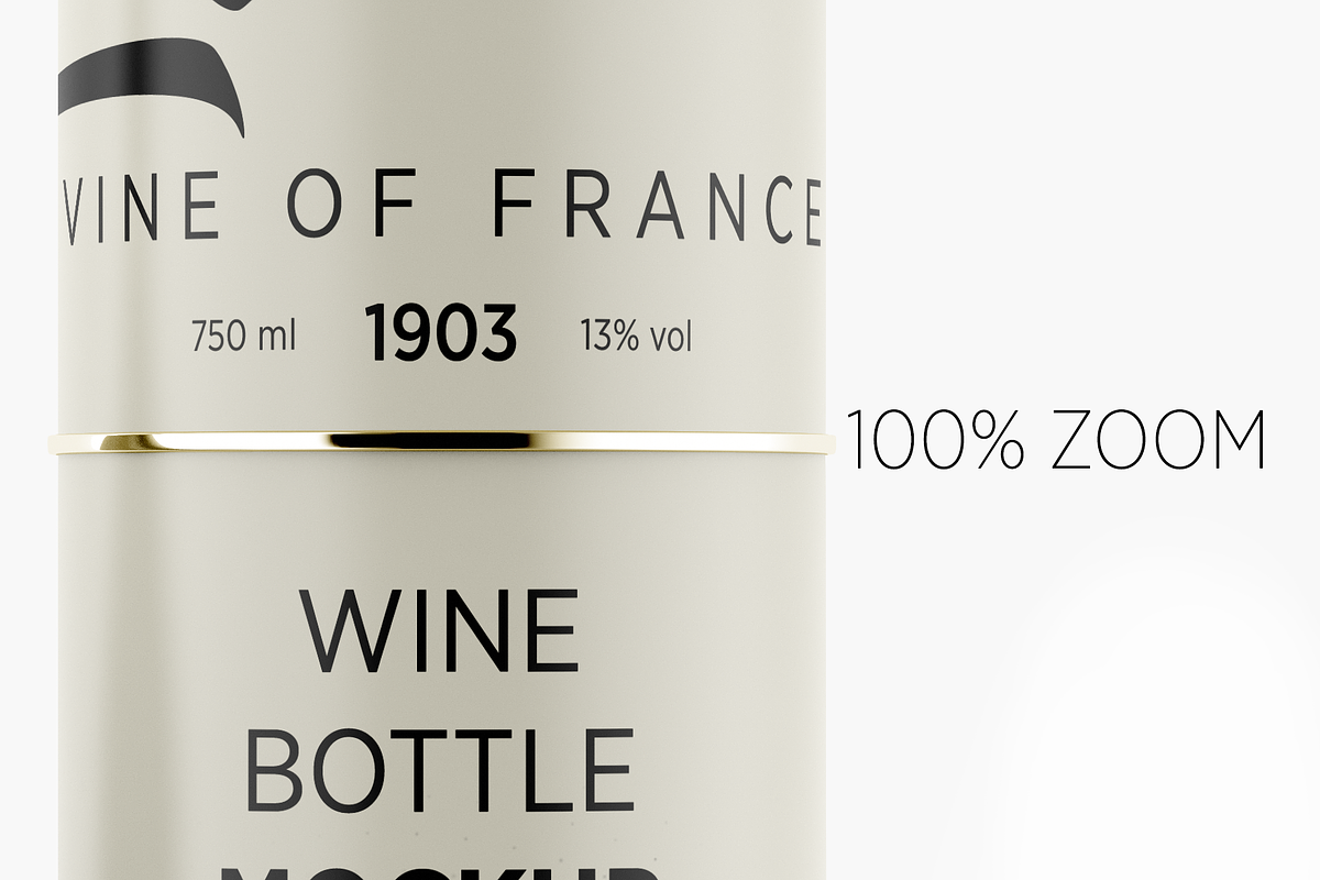 Matte Glass Wine Bottle Mockup, a Product Mockup by Green Art (Photo 7 of 10)