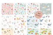 BUNDLE #1- Watercolor Patterns, an Animal Illustration by Flora+Bear (Thumbnail 3 of 10)