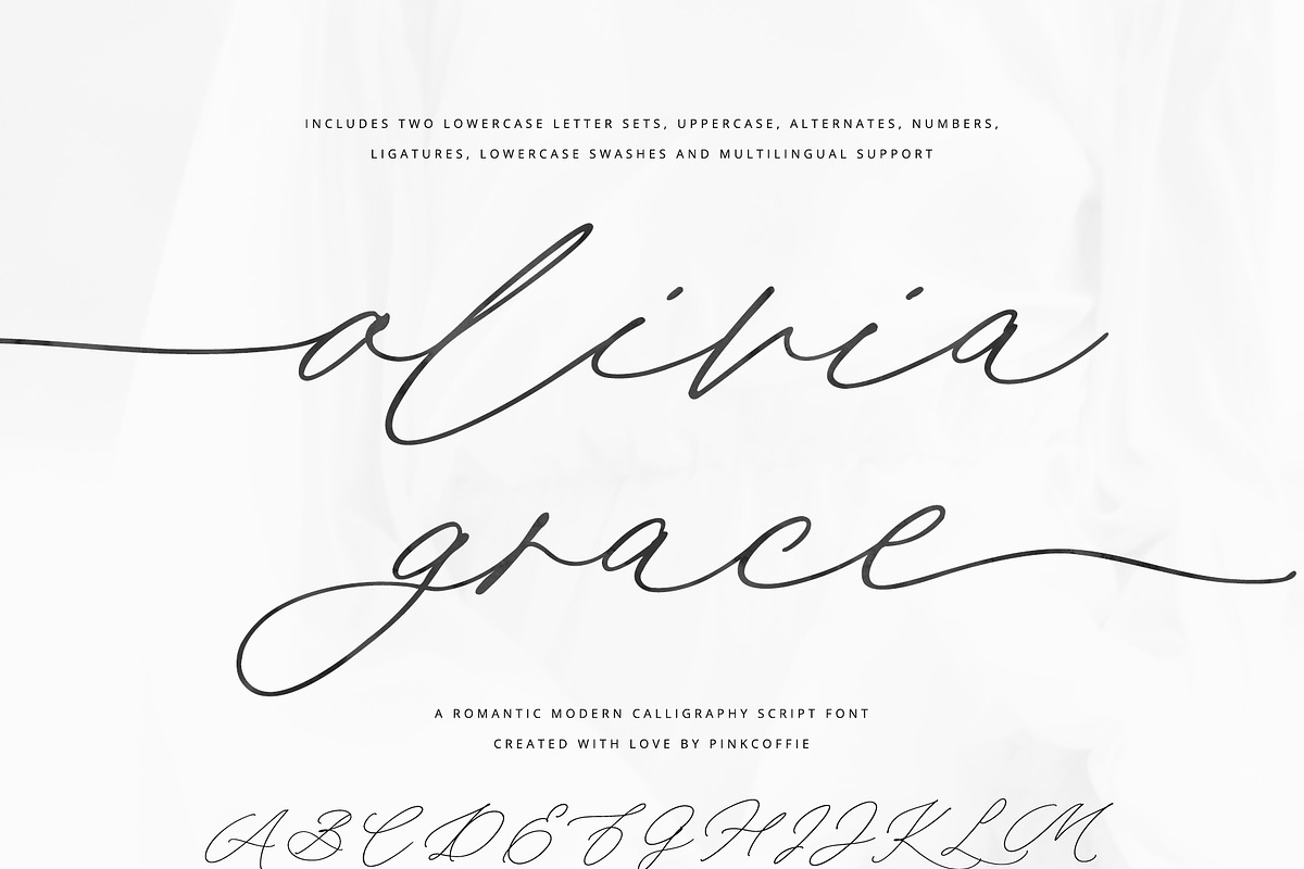 Wedding Calligraphy Font Duo Bundle, a Script Font by Pink Coffie (Photo 2 of 51)