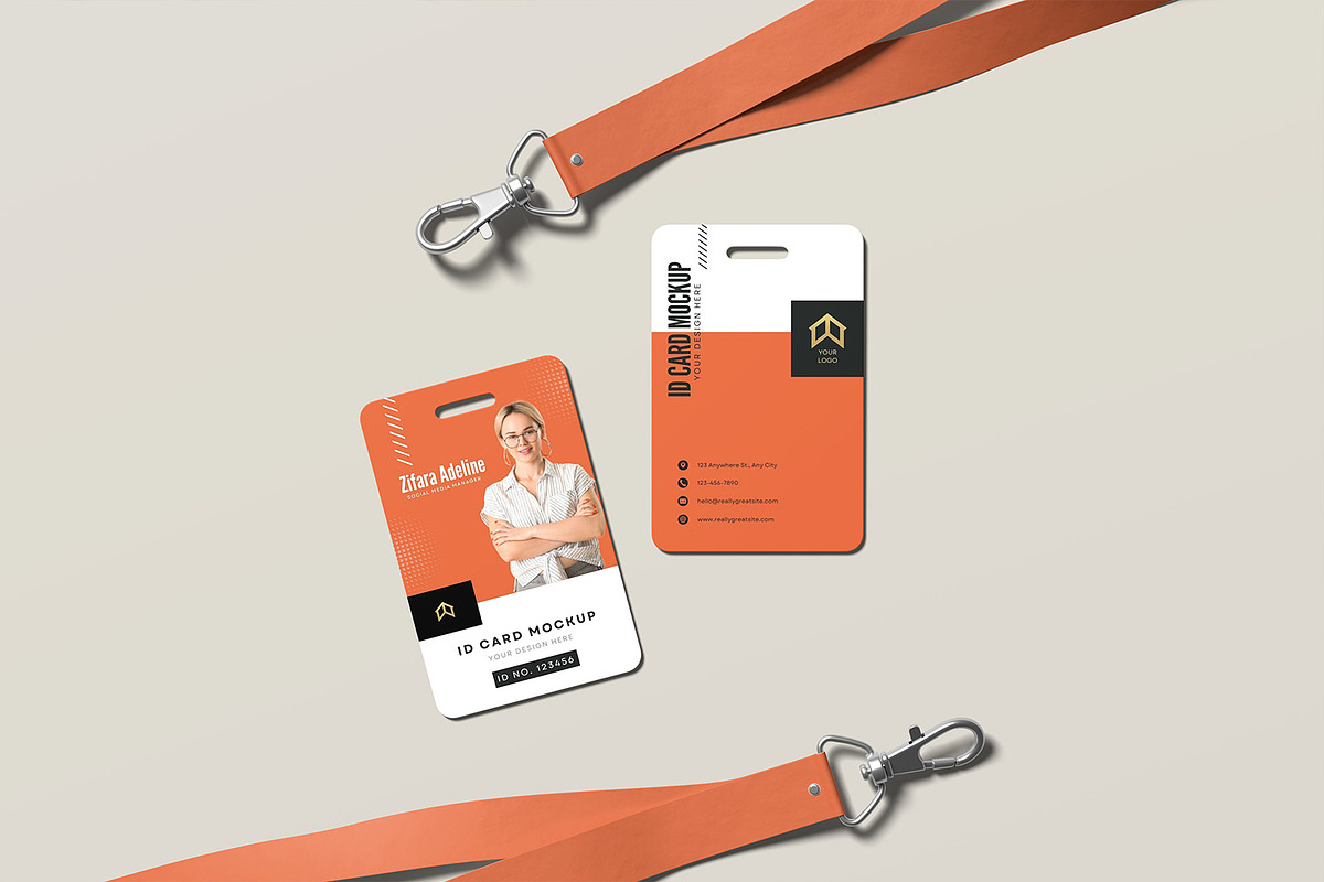 ID Card Mockup, a Product Mockup by mahremdesign (Photo 4 of 5)