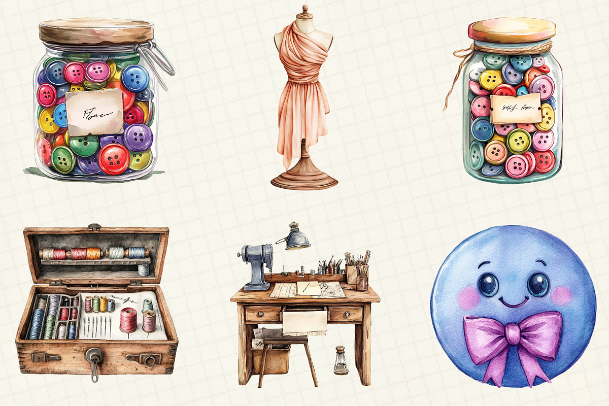 Watercolor Cosmos Flower Clipart, an Illustration by OK Design (Photo 3 of 5)