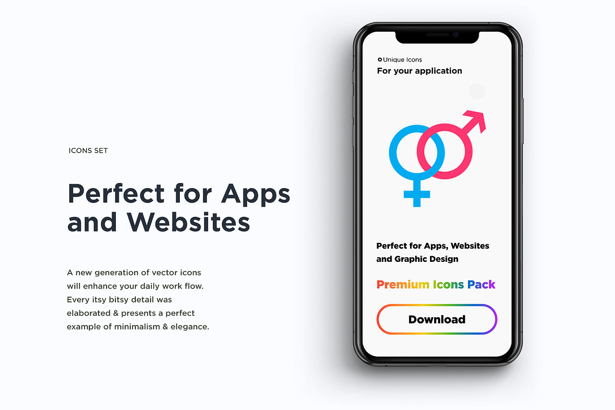Tolerance | 16 Flat Icons Set, a Solid Icon by Alex Blogoodf (Photo 7 of 12)