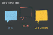 Speech bubble pack., an Object Graphic by Vitek Graphic (Thumbnail 3 of 5)