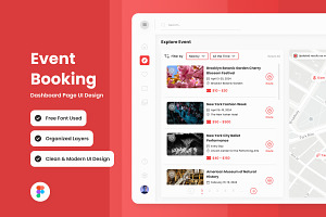 Evolvea - Event Booking Dashboard, an UI Kit Template by twinstd