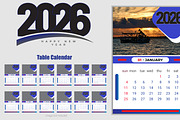 New year 2026 calendar design, a Stationery Template by hkmonir (Thumbnail 3 of 3)