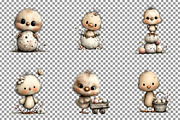 Whimsical Easter Baby Chick Clipart, an Illustration by Sublimation Artist (Thumbnail 3 of 7)