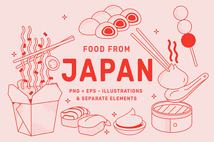 Japanese Food Vector Illustration