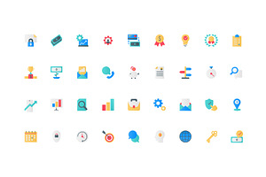 Efficiency productivity icons, an Object Illustration by Lemberg Vector