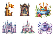 Princess Clipart, an Illustration by CreationArt (Thumbnail 3 of 5)
