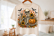 Retro Fall Skeleton Png,Trendy, a Seasonal Illustration by Libby Wishes (Thumbnail 2 of 3)