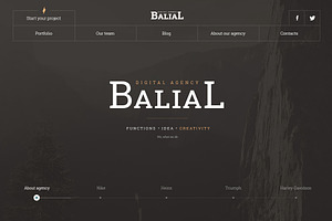 Balial PSD portfolio theme