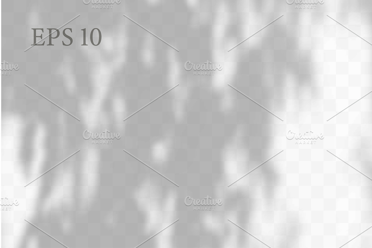 Transparent natural plant shadow, an Object Illustration by Zimages