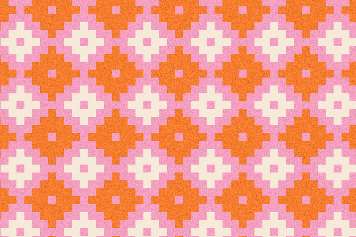Geometric Jacquard Pixel Pattern, a Pattern Graphic by likorbut (Photo 9 of 11)