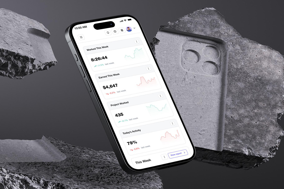 Time Tracking & Productivity Web App, an UI Kit Template by Lumina_ui_ux202 (Photo 6 of 7)