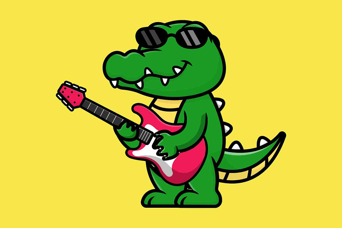 Cute Crocodile Cartoon Vector Icons, an Animal Illustration by Artstorystudio (Photo 2 of 7)