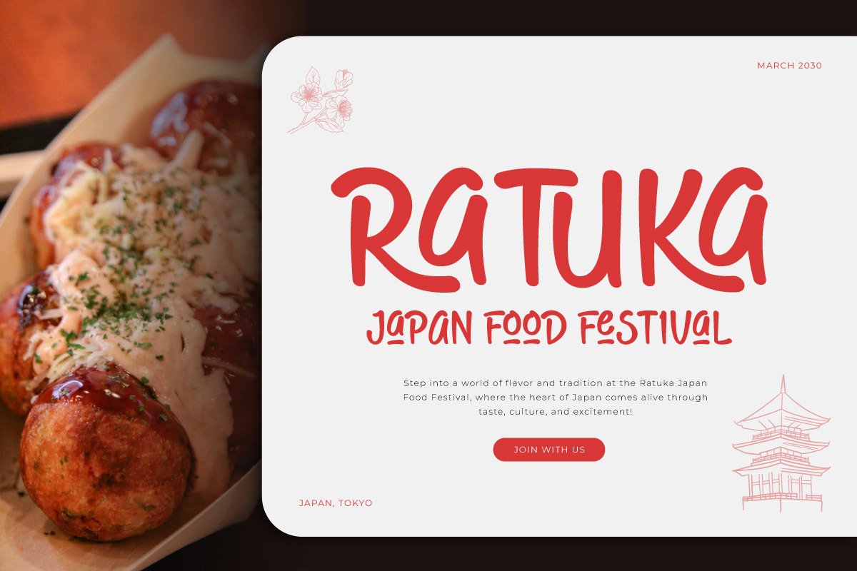 Rada Cenak - Food Display Font, a Handwritten Font by twinstd (Photo 9 of 9)