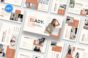 Elady - Lookbook Fashion Keynote, a Presentation Template by Fit-tee