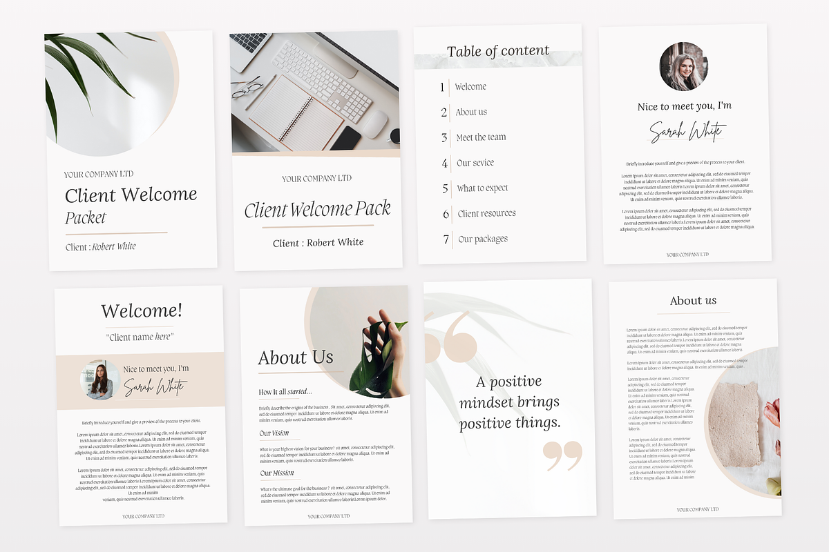 New Client Welcome Pack template, a Branding & Logo Template by PittaFinePrint (Photo 6 of 8)