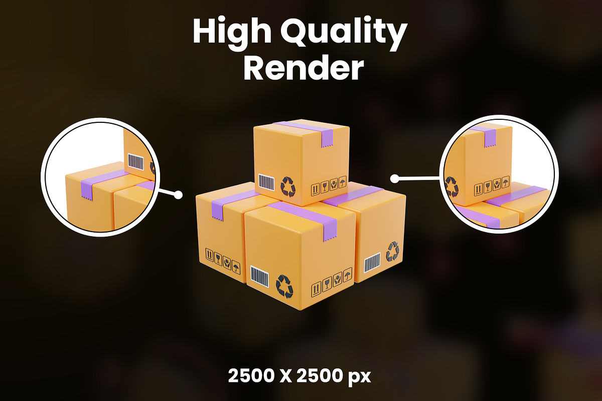 Delivery & Shipping 3D Icon Pack, an Object Graphic by Artnivora.Std (Photo 2 of 4)
