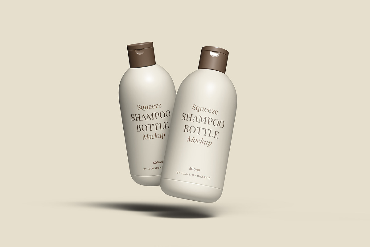 Squeeze Shampoo Bottle Mockup, a Packaging Mockup by Illusiongraphic (Photo 8 of 22)