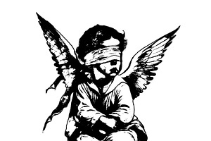 Renaissance angel child, a Person Illustration by DanFLCreativo