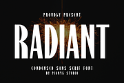 Radiant - Condensed Sans Serif, a Sans Serif Font by Pian45 Studio (Thumbnail 1 of 8)