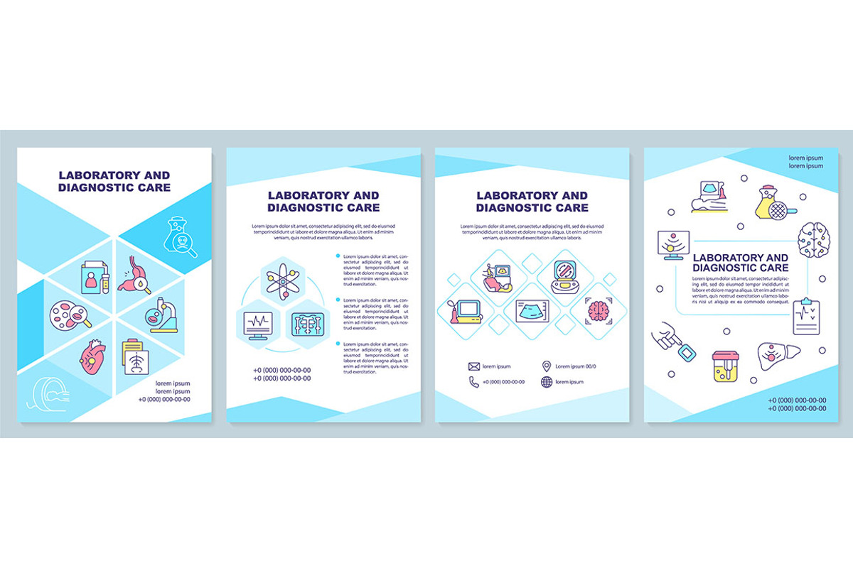 Laboratory and diagnostic care, a Brochure Template by IMG Visuals