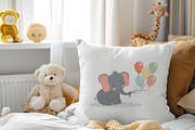 Cute baby elephant set, an Animal Illustration by JulyGart (Thumbnail 4 of 5)
