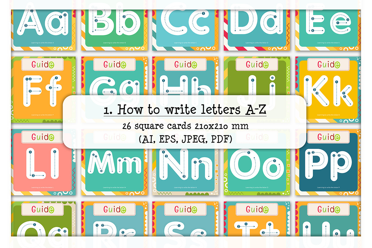 Letter Tracing Handwriting practice, an Education Illustration by Nursery Art (Photo 2 of 12)
