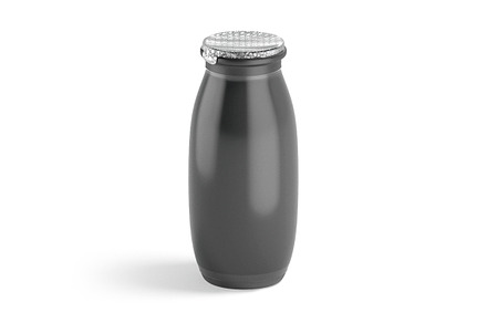 Black Plastic Yogurt Bottle 3D Model, an Object 3D Model by rebrandy