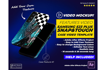Samsung S23 Tough Snap Case Video